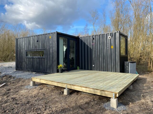 Two shifted modules. Meet the F30 home - small in size, big in character 🏡✨#containerhome #containerhouse #tinyhome #dreamhome #houseinspo