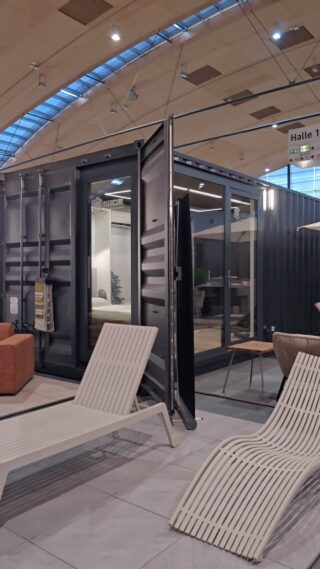 We are ready 🙌🏻 Stand B15, Karlsruhe Messe @new_housing_karlsruhe See you tomorrow 🏡 #container #containerhome #containerhouse #containeroffice #shippingcontainer