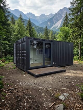 One container. Endless possibilities 🌲 The L15XL brings 3 metres of width, full-height glazing and a whole new way of experiencing the outdoors 🏡🌲 Set it in the mountains, deep in the forest or wherever the view is worth waking up for 🏔️L15XL | 6 × 3 m | Flexicube#containerhome #container #tinyhouse #airbnbexperience #shippingcontainer